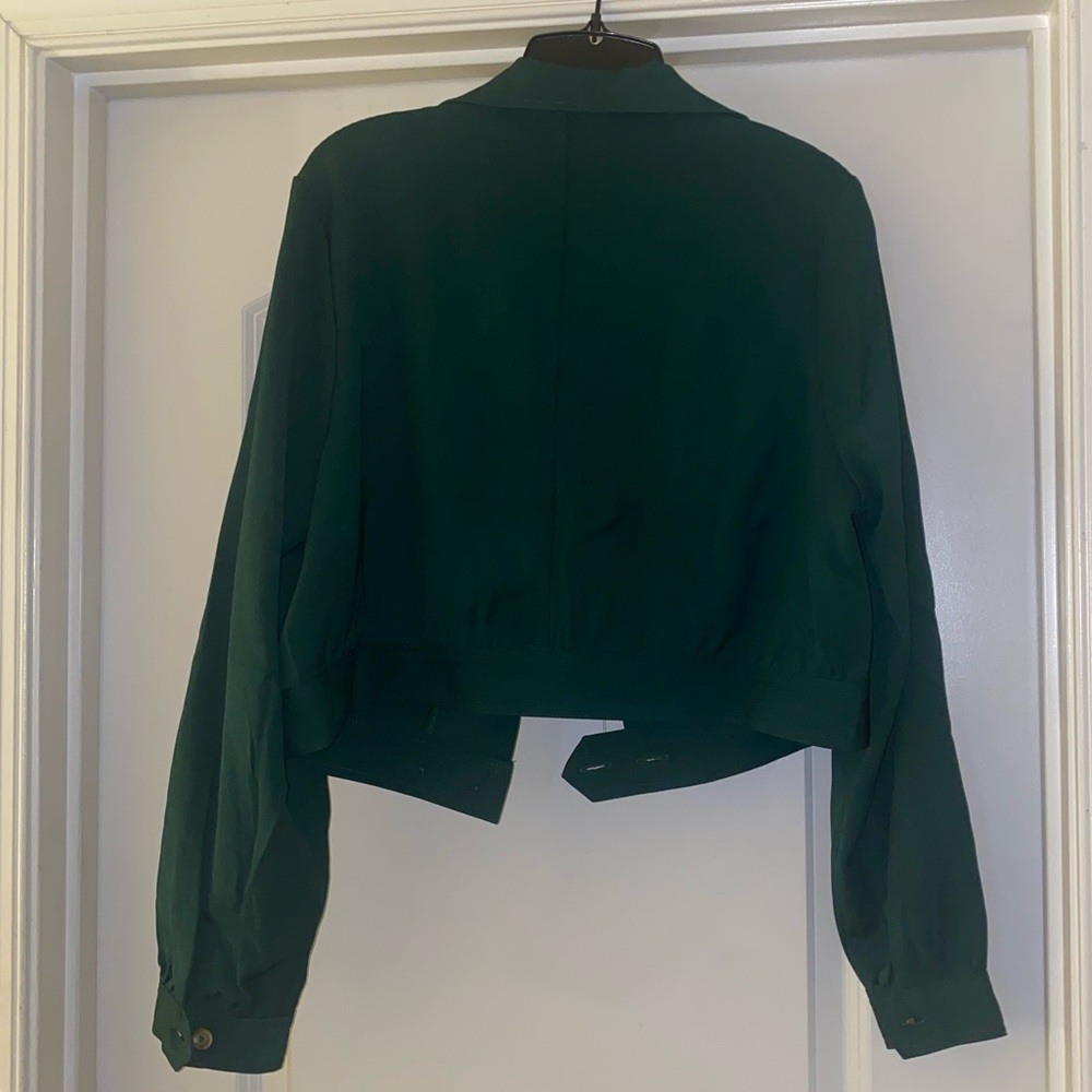 Green Hell Bunny cropped jacket - Picture 2 of 3